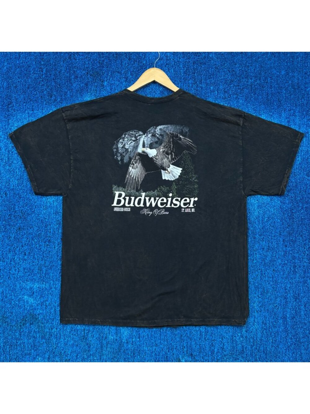 Budweiser "King Of Beers" Graphic Mineral Wash T-Shirt Size XXL